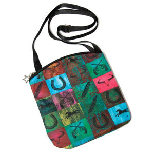 Western Motif Compact Crossbody Bag